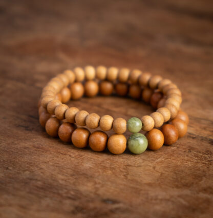 Sandalwood Green Jade Bracelet