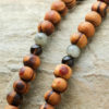 Aquamarine Gye Nyame Rosewood Mala (discontinued) - Image 4