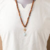 Aquamarine Gye Nyame Rosewood Mala (discontinued) - Image 5