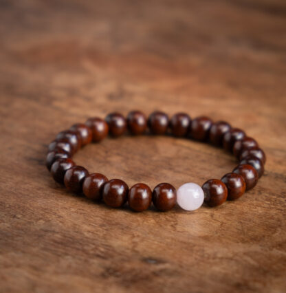 Rosewood Rose Quartz Bracelet - Image 2