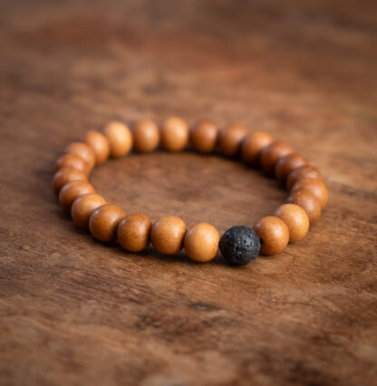 Sandalwood Lava Stone Bracelet - Image 3