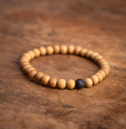 Sandalwood Lava Stone Bracelet - Image 2