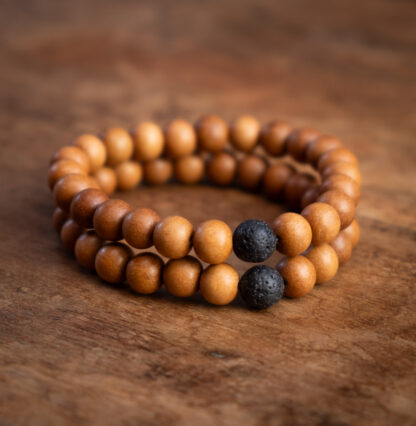 Sandalwood Lava Stone Bracelet - Image 5