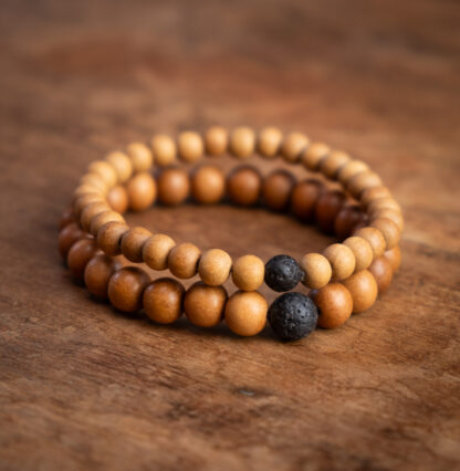 Sandalwood Lava Stone Bracelet