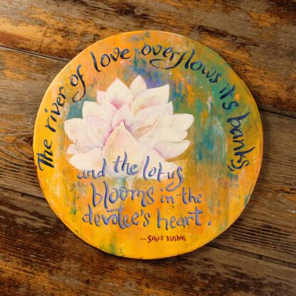 The River of Love Overflows Its Banks, and the Lotus Blooms in the Devotees Heart